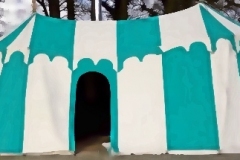 oval-mediebval-tent-green-white