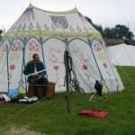 oval medieval tents