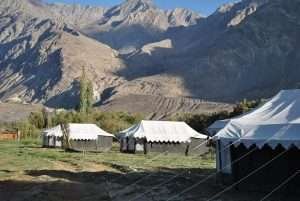 Luxury Swiss cottage tents