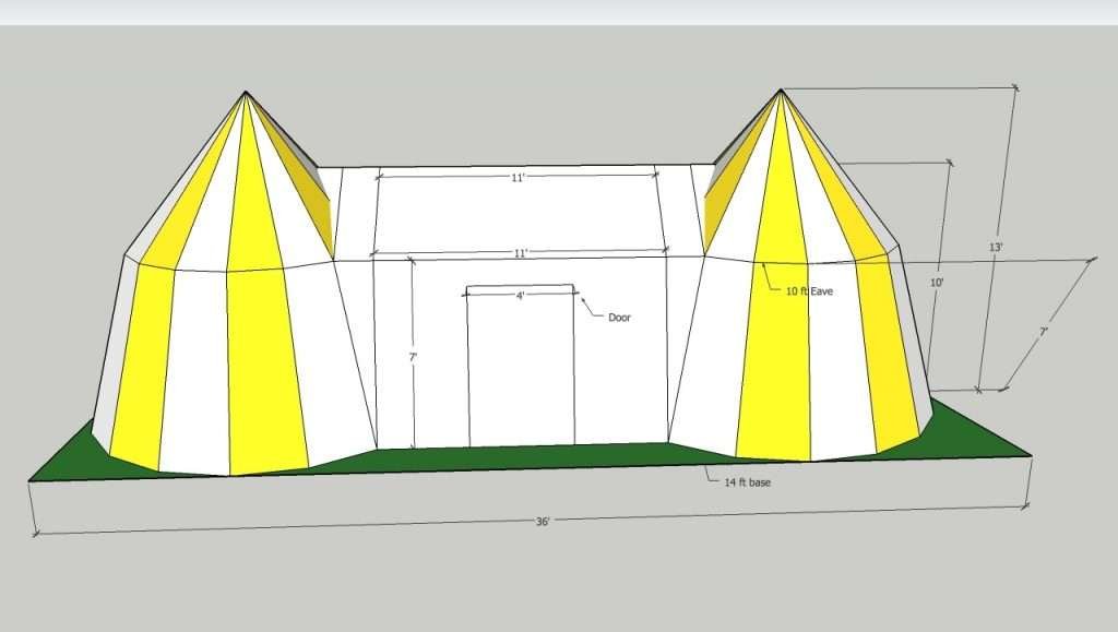 tudor or henry king v111 tent cad vector